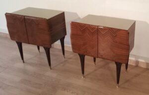 Comodini in varie essenze Anni '50 Mid Century Design Nightstand bedside table