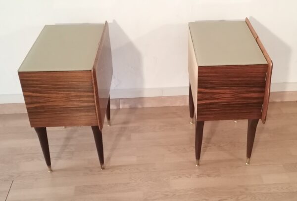 Comodini in varie essenze Anni '50 Mid Century Design Nightstand bedside table