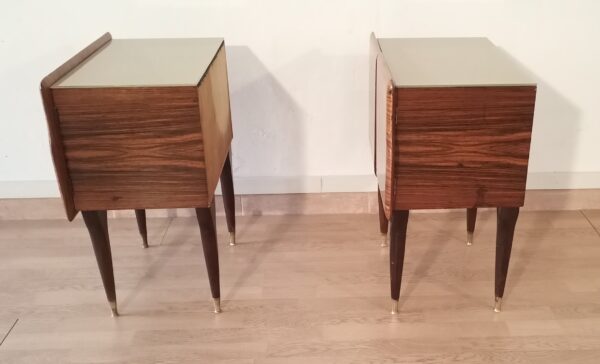 Comodini in varie essenze Anni '50 Mid Century Design Nightstand bedside table