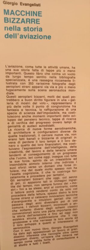 Macchine Bizzarre libro aeronautica - Giorgio Evangelista 2 volumi con cofanetto - Storia dell'Aviazione